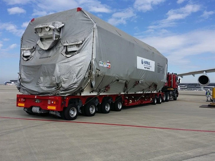 High Low High 4 Axle Lowbed Semi Trailer